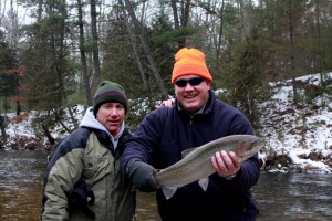 salmon, steelhead and trout on the Pere Marquette River, Manistee River and Muskegon River