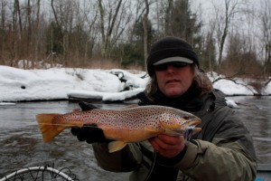 Pere Marquette River for salmon, steelhead and brown trout.