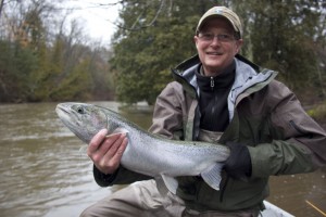 Guided fishing trips on the Pere Marquette River, Manistee River and Muskegon River.